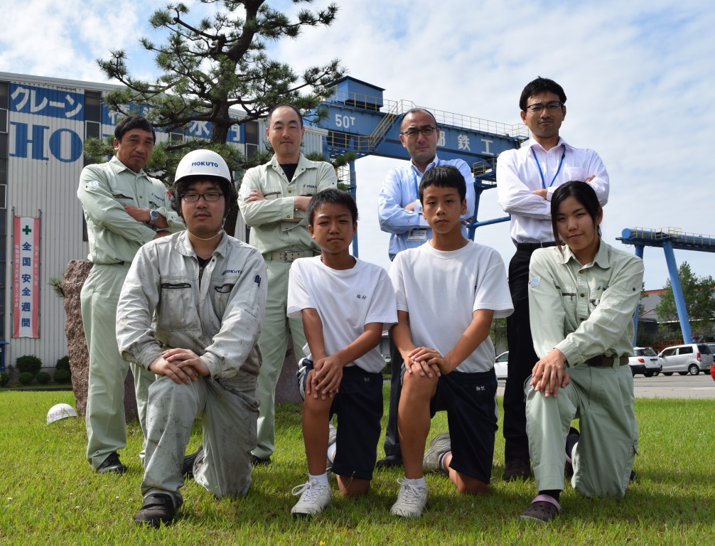 地元中学校から職場体験に来てくれました！